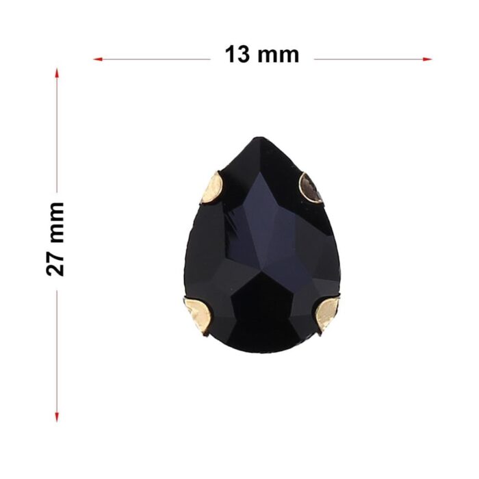 Damla Dikme Cam Taş 13x18 Saks Mavi - Görsel 3